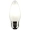 Satco 5.5 Watt B11 LED Lamp, Frost, Medium Base, 90 CRI, 4000K, 120 Volts S21293 - alternate 2